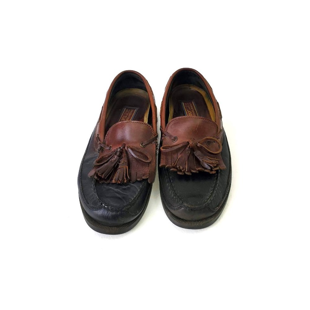 Sperry Top-Sider Wetlands Size 11.5 Lakewood Brown Leather Kiltie Tassel Loafer